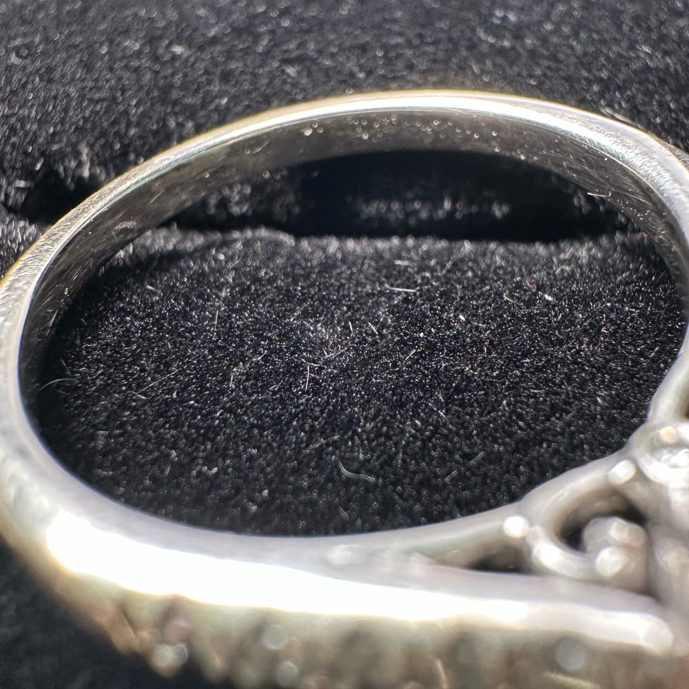 1/2 Ct TW Oval/ Round Diamond Engagement Ring - Picture 9 of 13